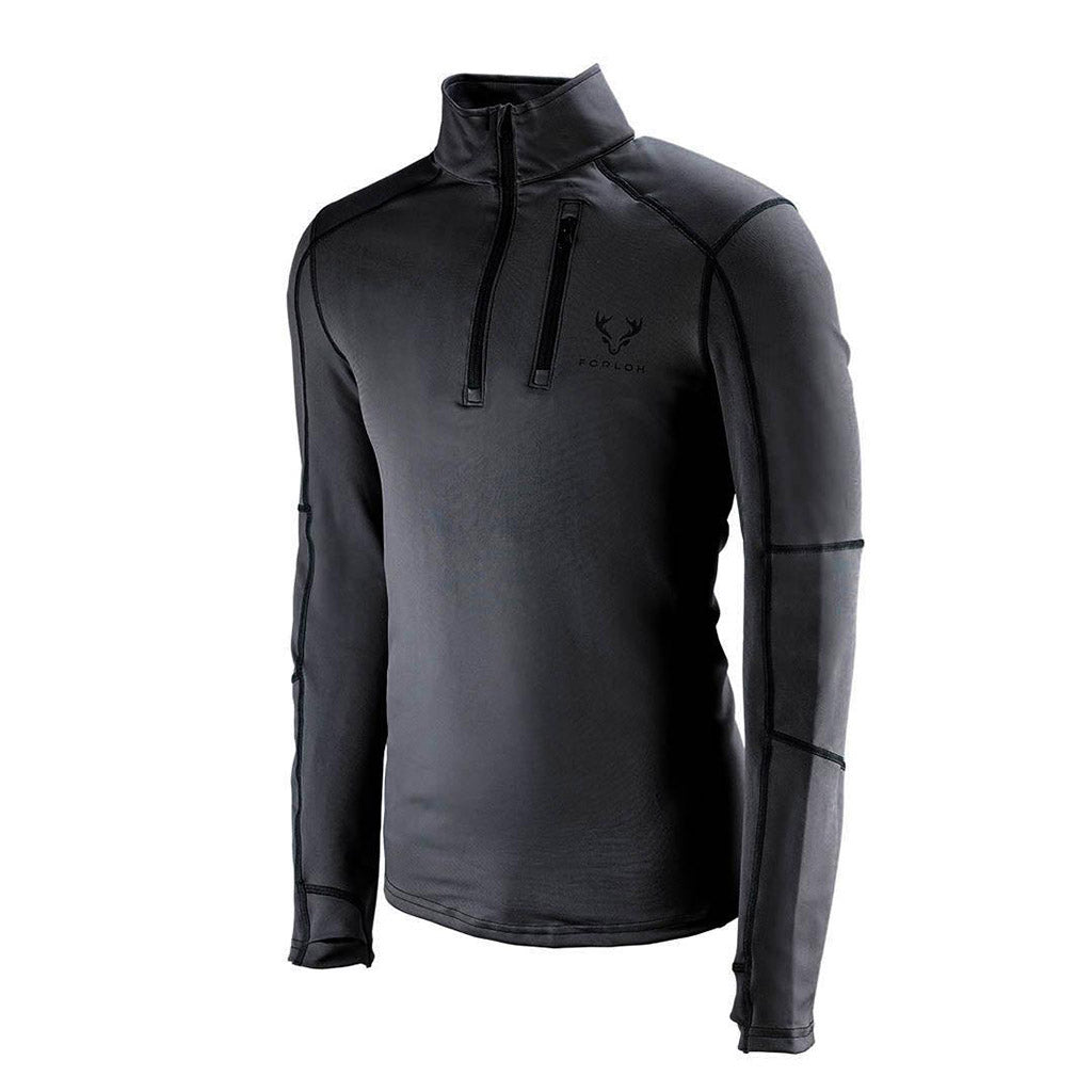 Mens Half Zip Pullover Long Sleeve Top | FORLOH