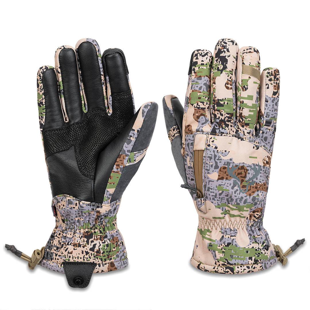 AllClima Softshell Gloves - Exposed Camo Hunting Gloves - FORLOH