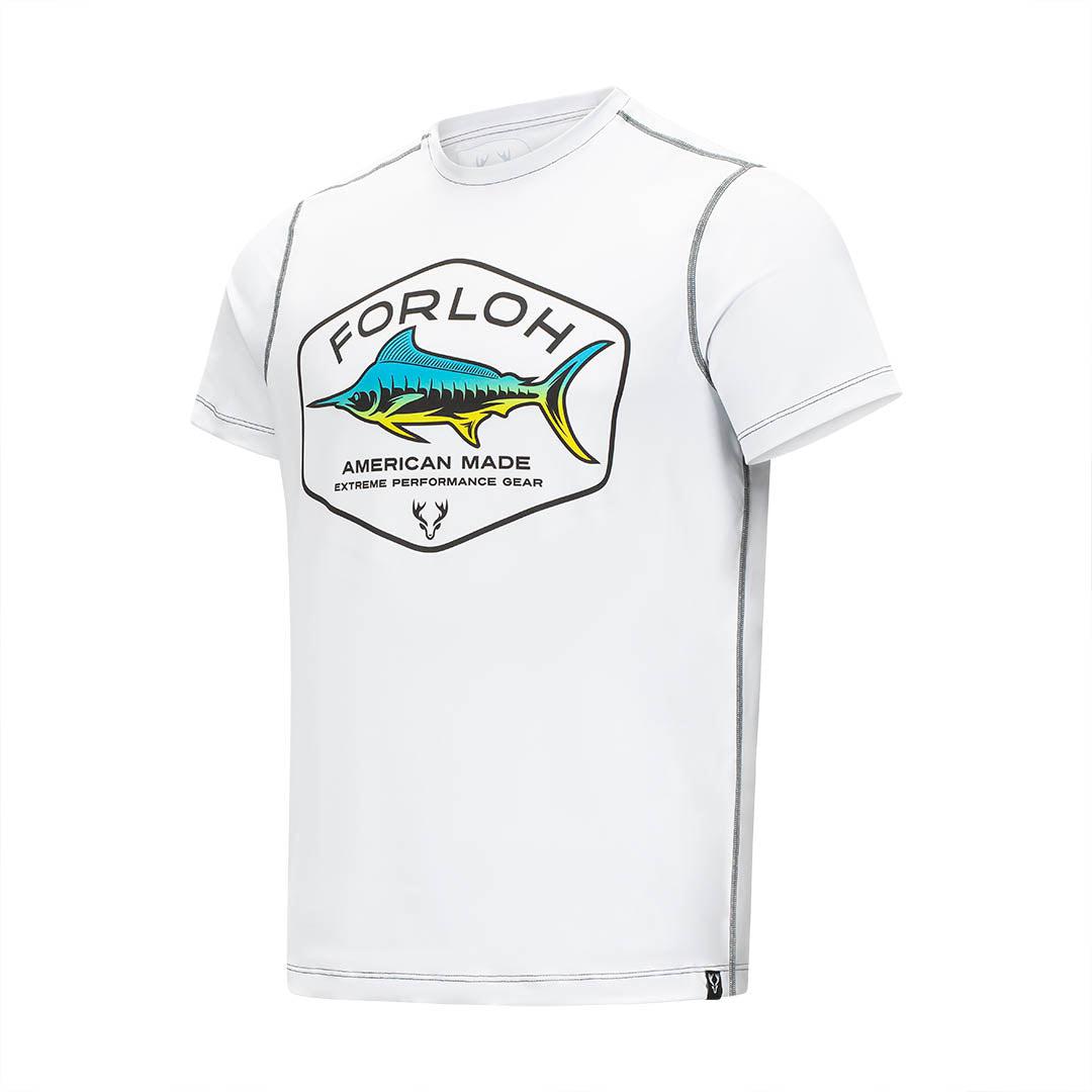 SolAir Billfish Short Sleeve Crew Neck Fishing T-Shirt - FORLOH - Side