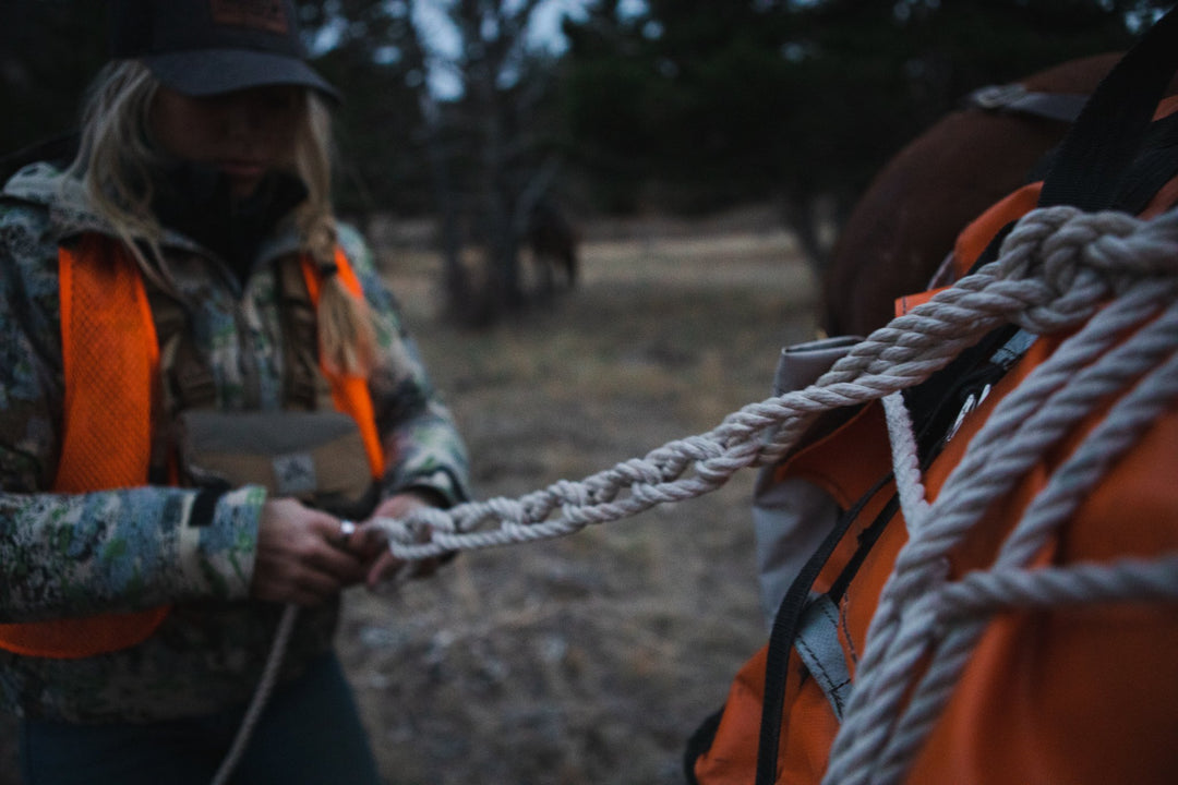 hunter wearing orange