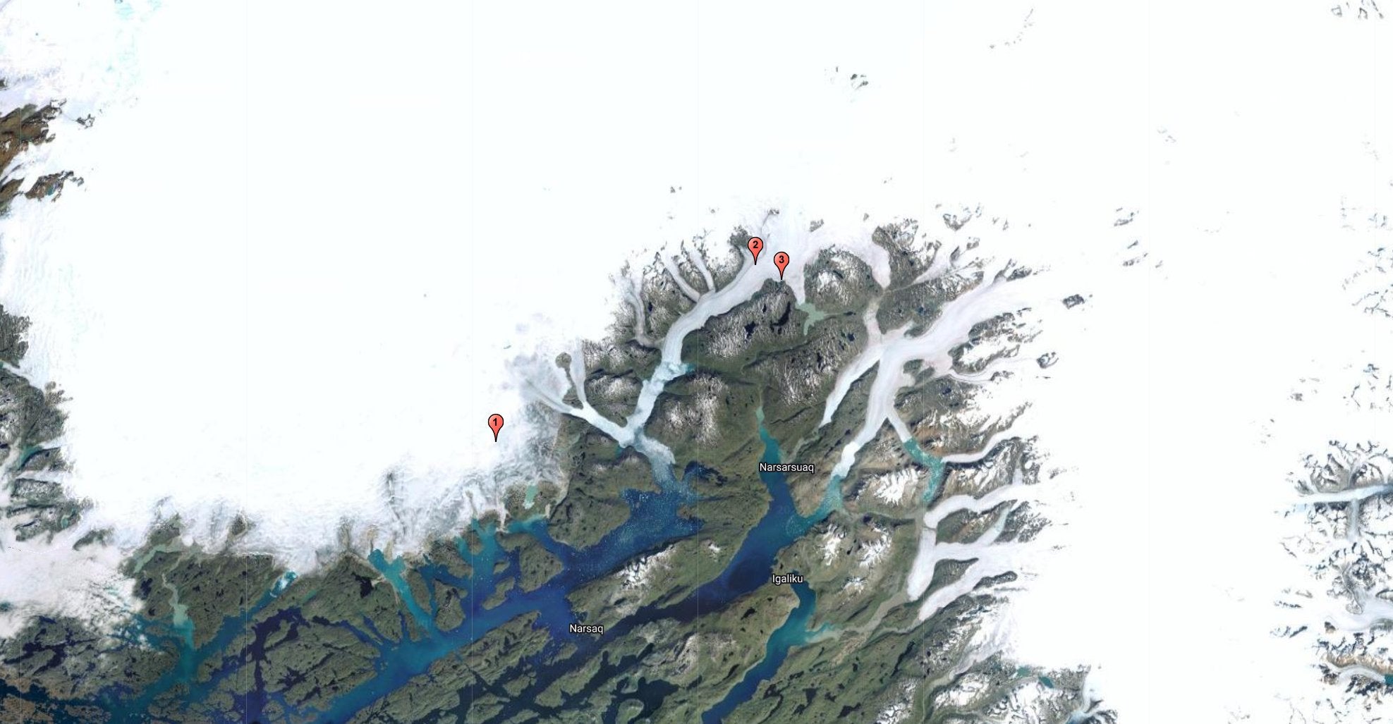 Ice Melt and Motion Measurements on South Greenland Glaciers
