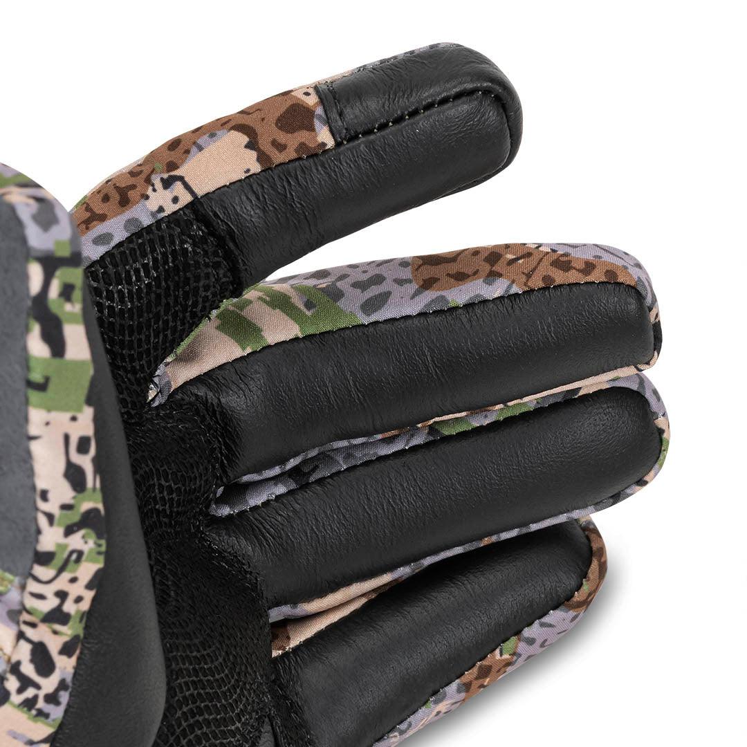 AllClima Softshell Gloves - Exposed Camouflage Hunting Gloves - FORLOH