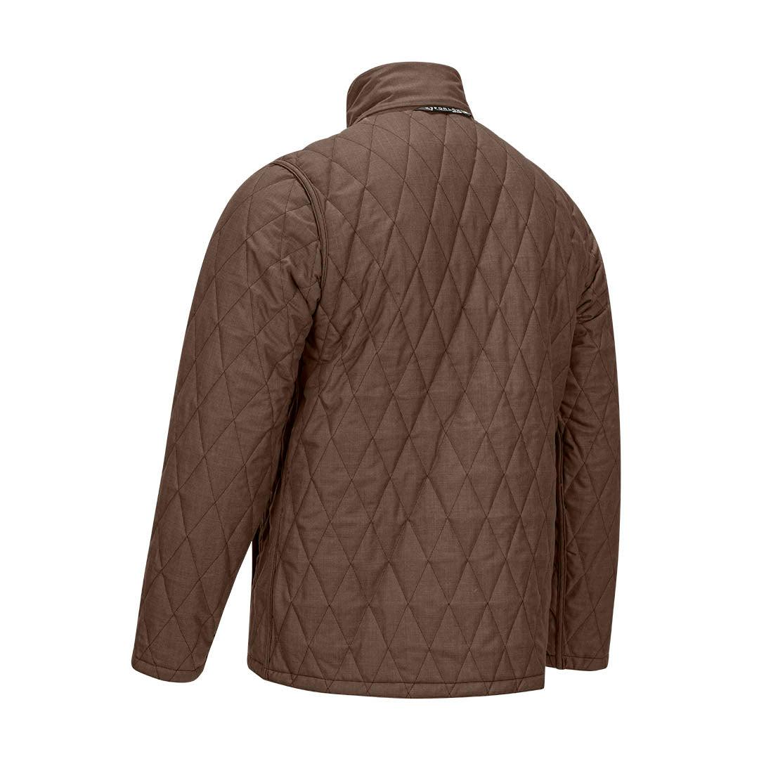 Men's Reversible Hi-Loft Merino Wool Jacket - Brown and Camo Wool Jacket - FORLOH