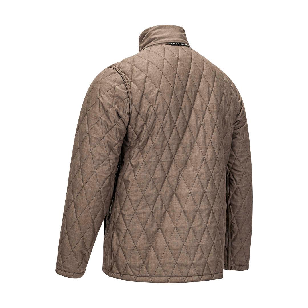 Men's Reversible Hi-Loft Merino Wool Jacket - Brown Wool Jacket - FORLOH