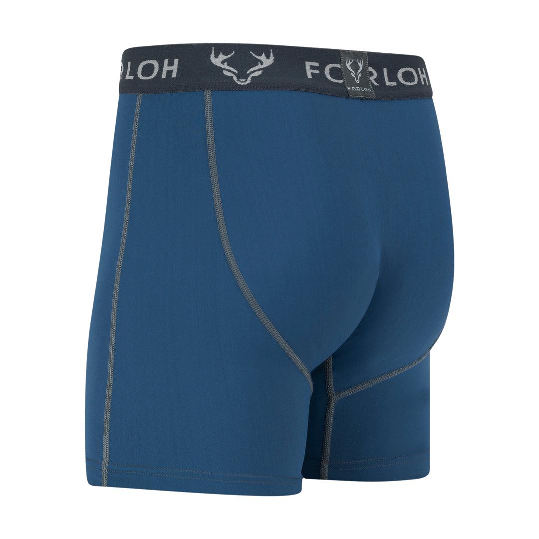 Men's SolAir Chilly Fresh Boxer Briefs - Ensign Blue - Back - FORLOH