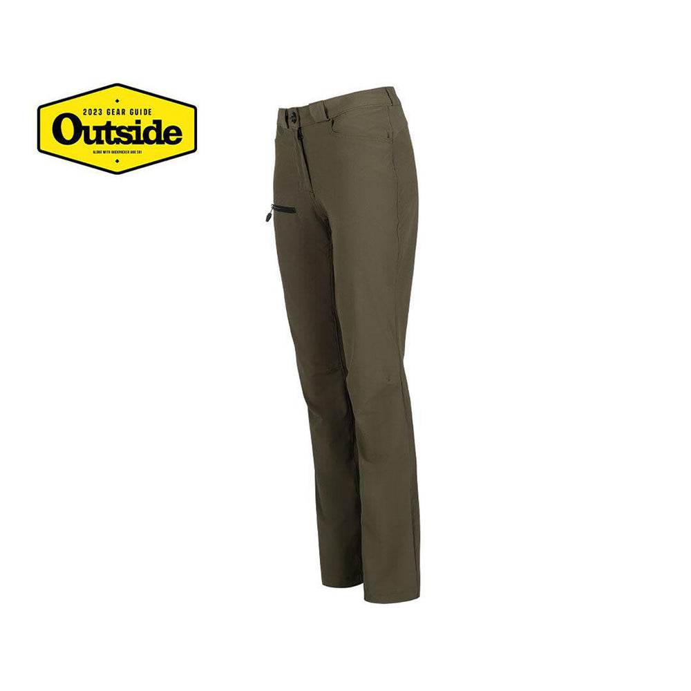 Women's Insect Shield® Lightweight Insect Repellent Pants UPF 50 - Green - Side - FORLOH