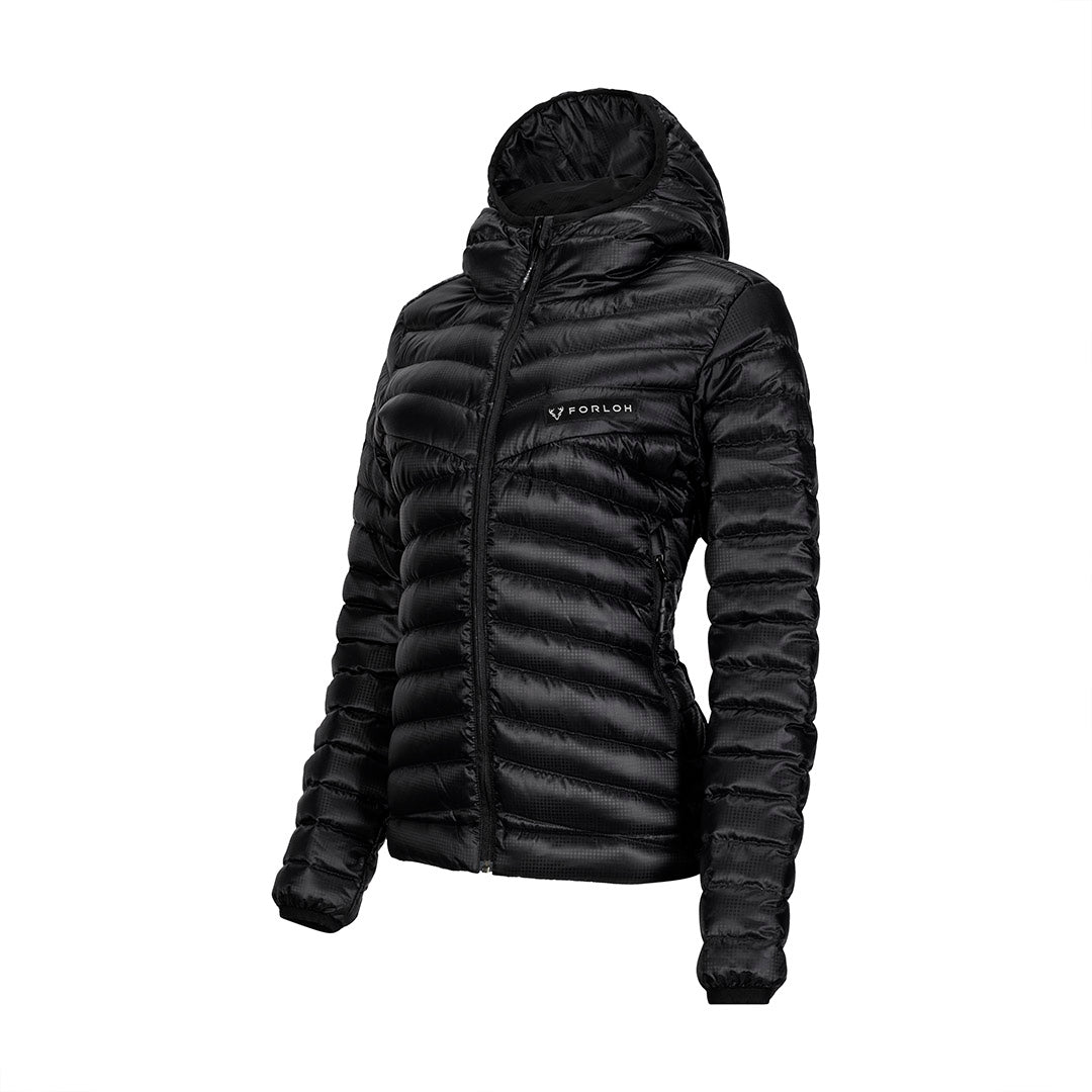 Women's ThermoNeutral Down Hooded Jacket - FORLOH