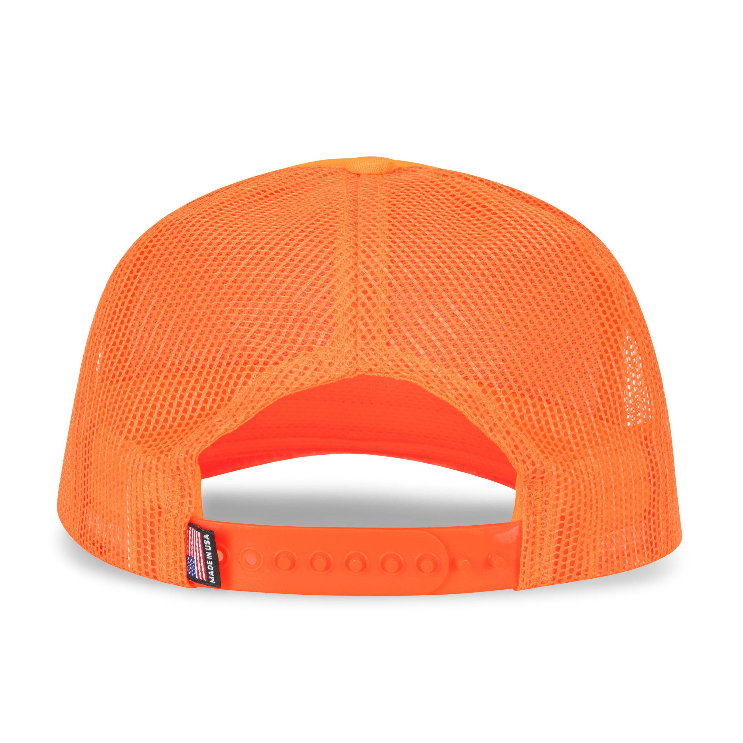 Blaze Orange Hunting Patch Mesh Hat - FORLOH