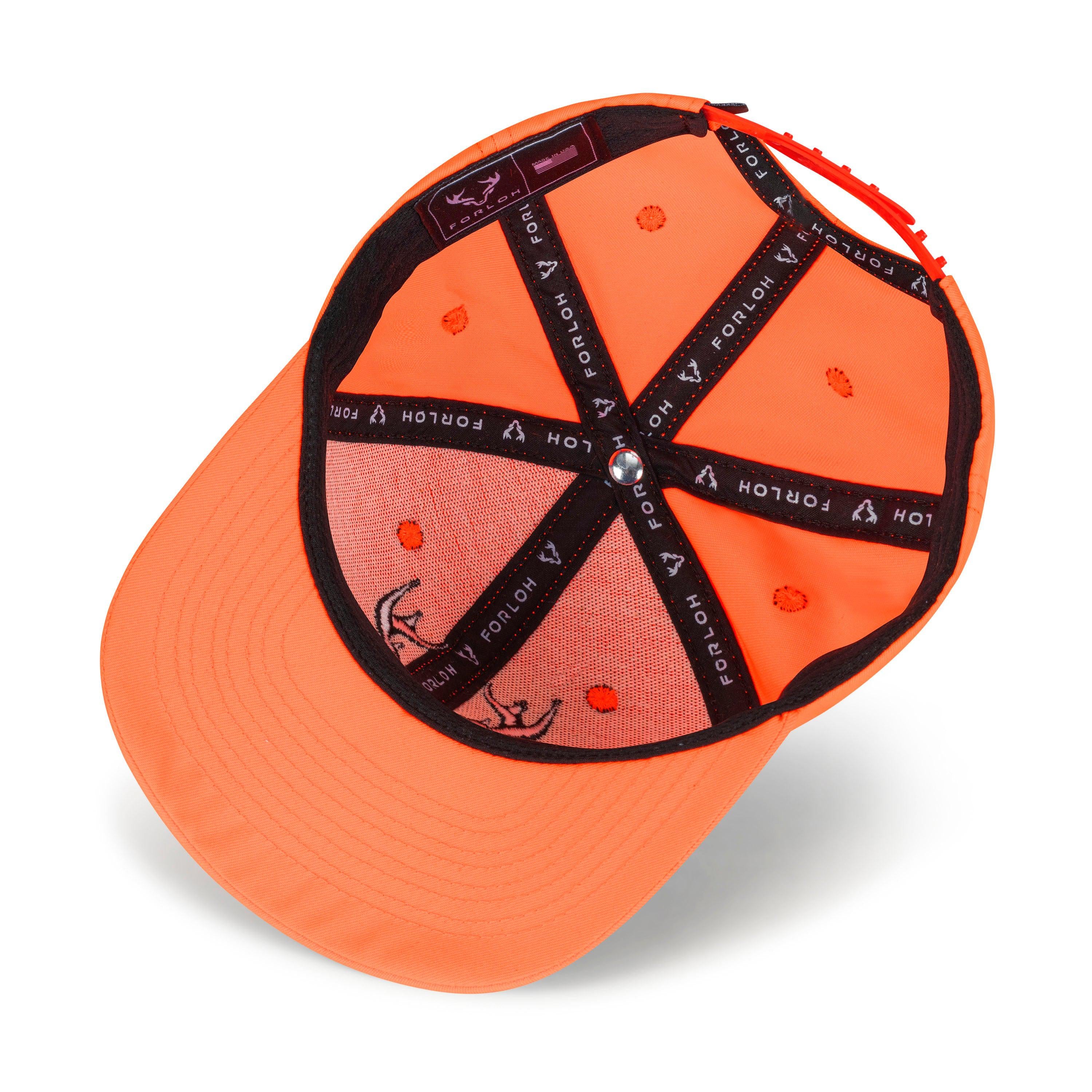 Blaze Orange Hunting Hat - Inside - FORLOH