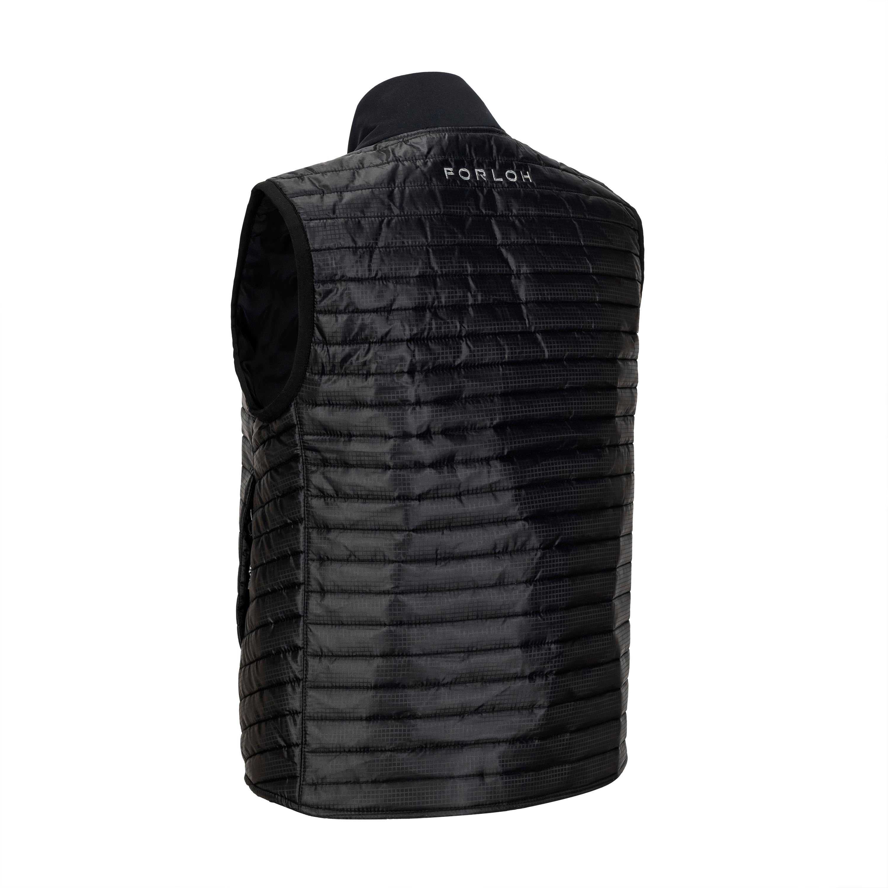 Women's Merino Hi-Loft Insulator Vest - Black - Back - FORLOH