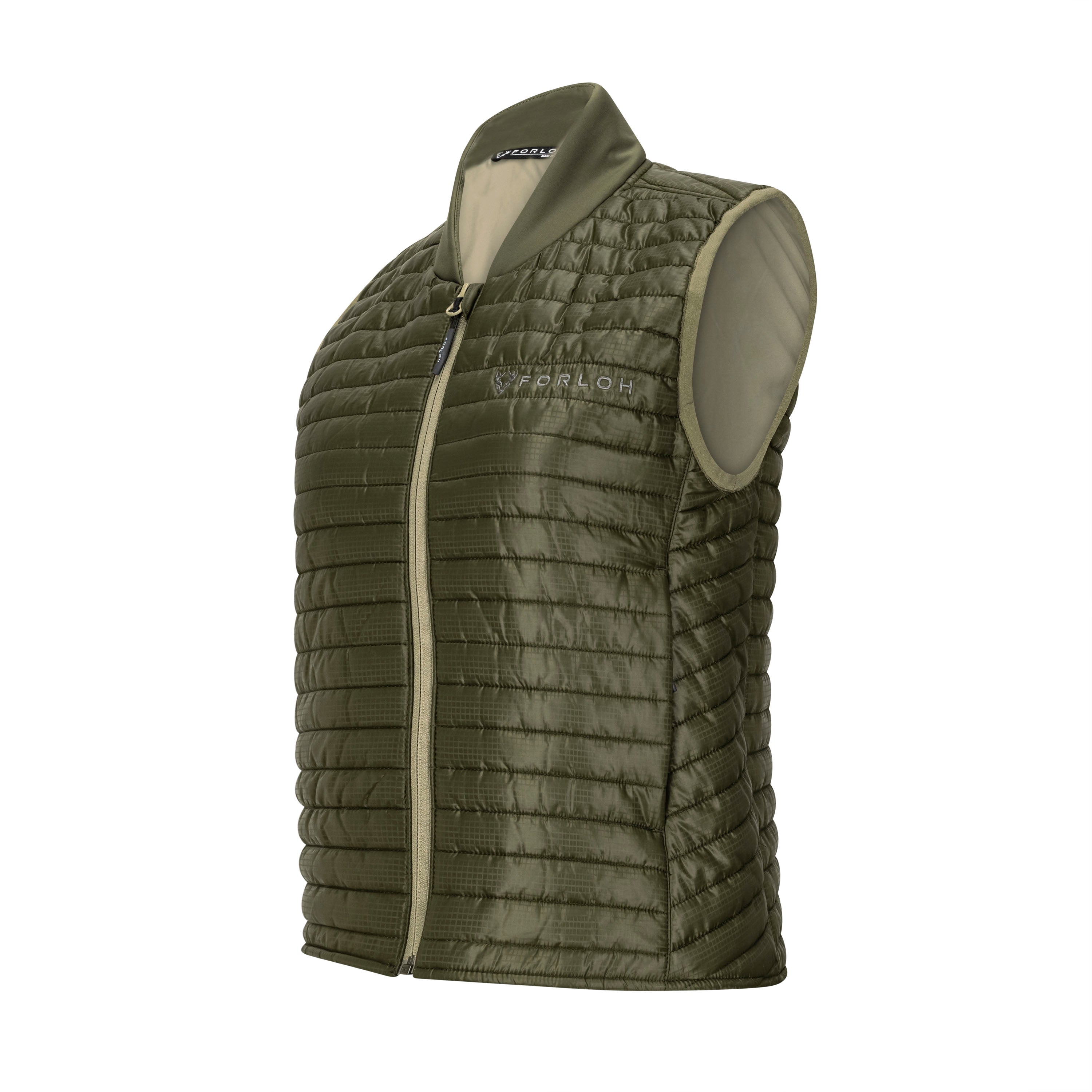 Women's Merino Hi-Loft Insulator Vest - Green - FORLOH