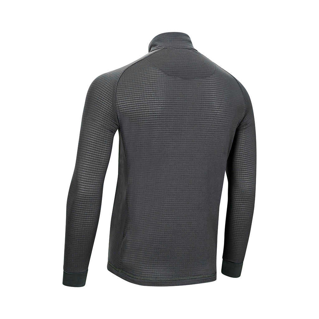 【グレー（07）】POLARTEC POWER GRID Half Zip FORLOH | Polartec Power Grid Half-Zip Midlayer | USA Made