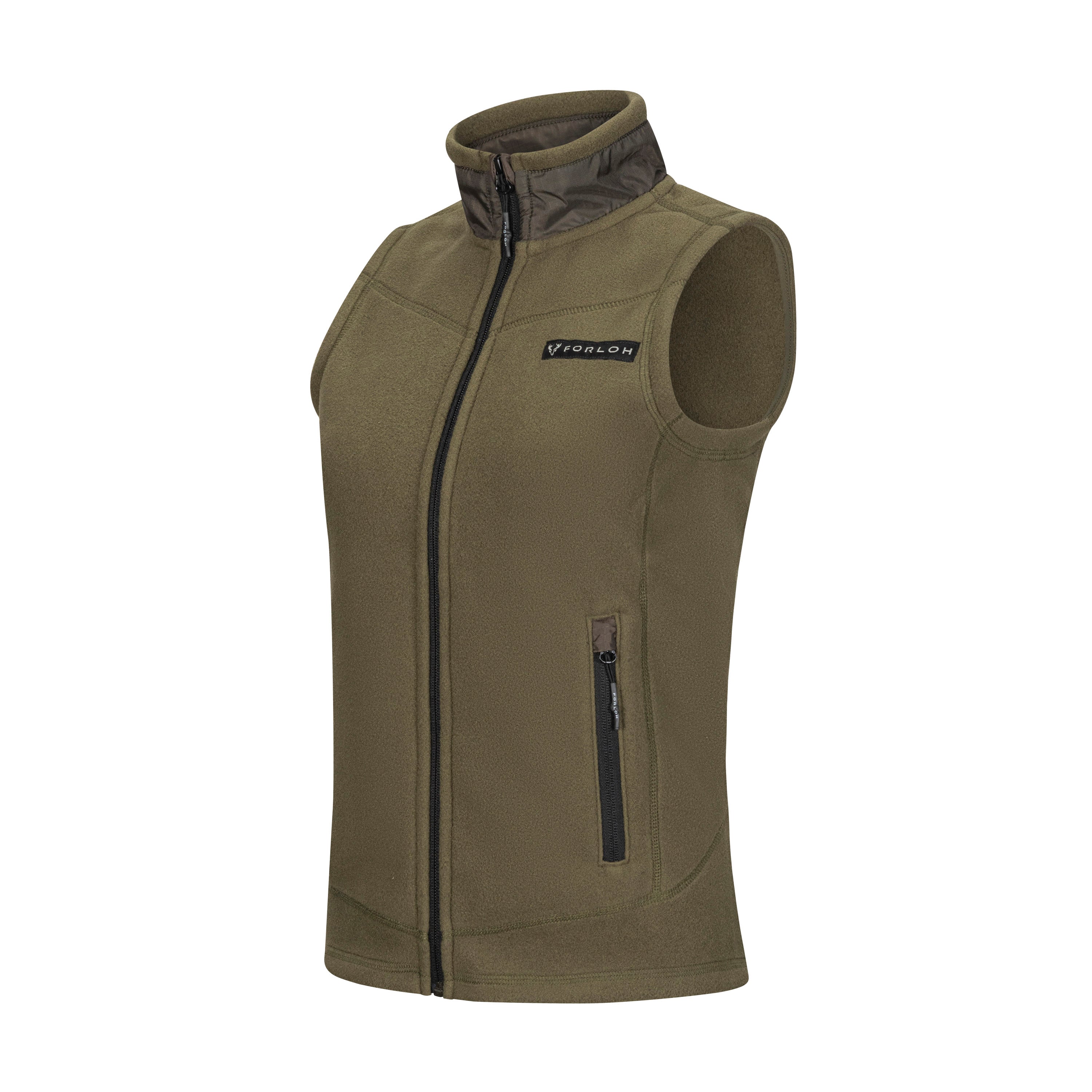 Raider Polartec® 200 Womens Fleece Vest  - Green - FORLOH