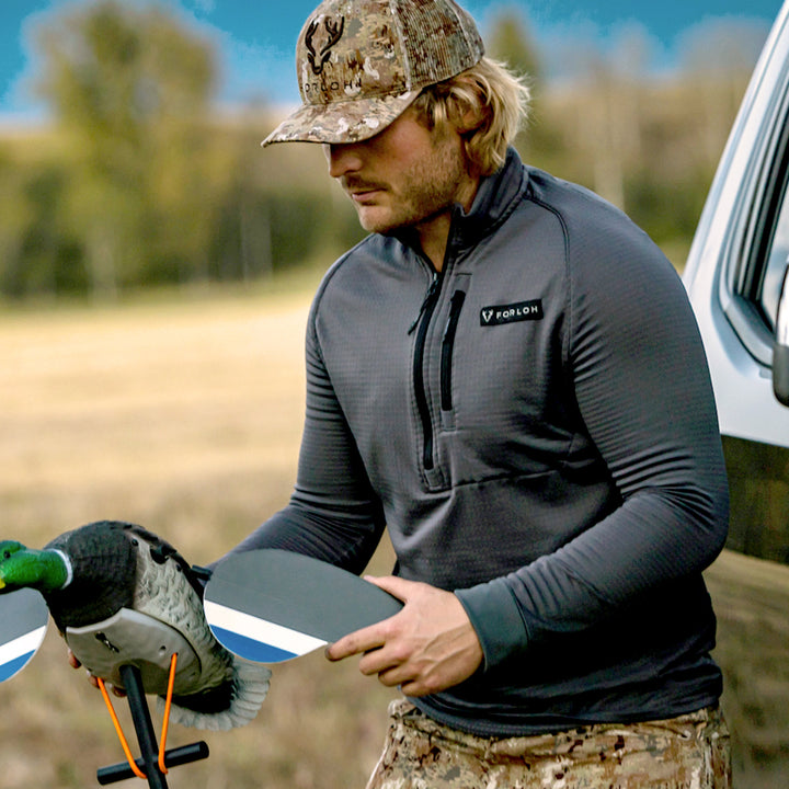 Men’s Polartec® Power Grid™ Half-Zip Midlayer - FORLOH