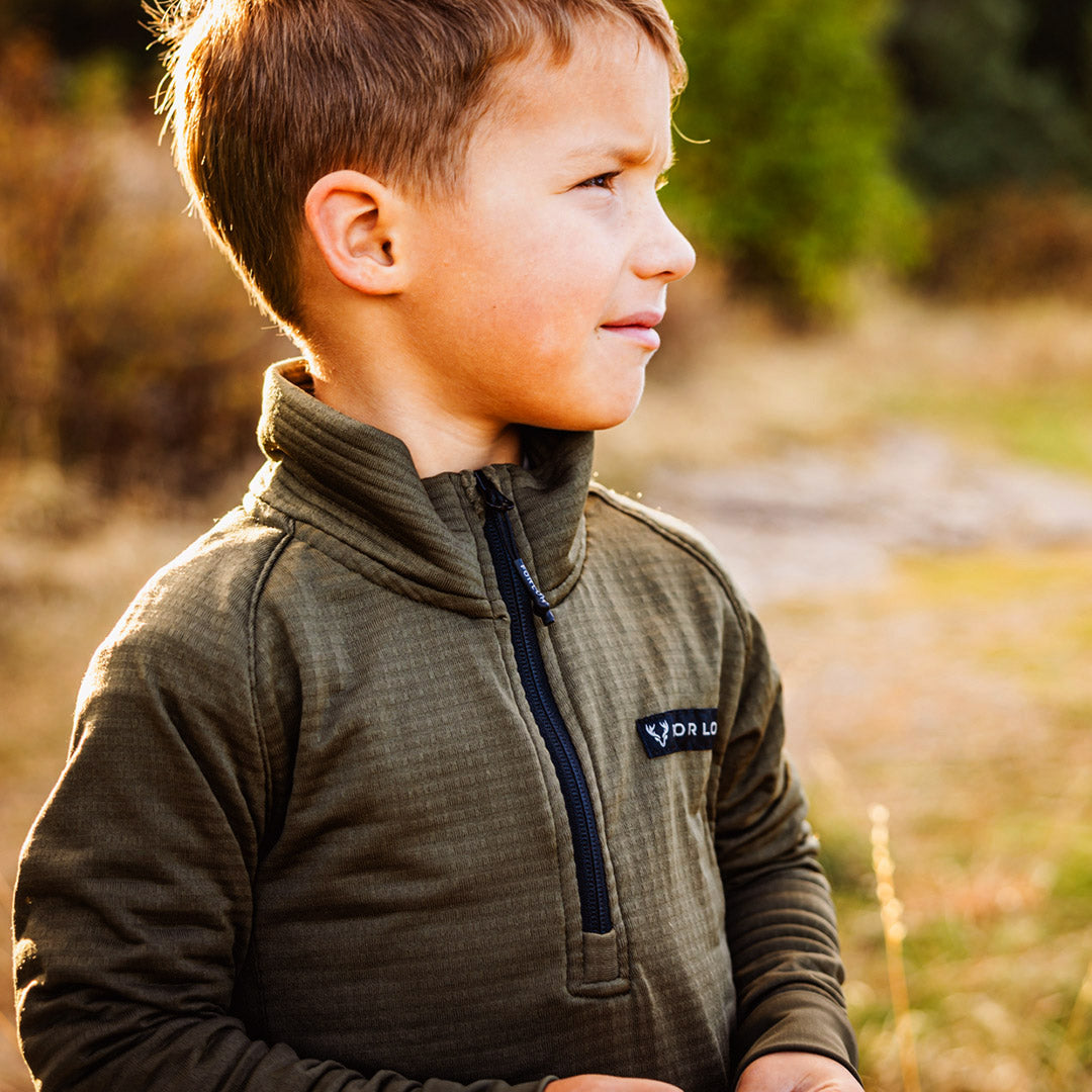Youth Polartec® Power Grid Half-Zip | Made in USA | FORLOH