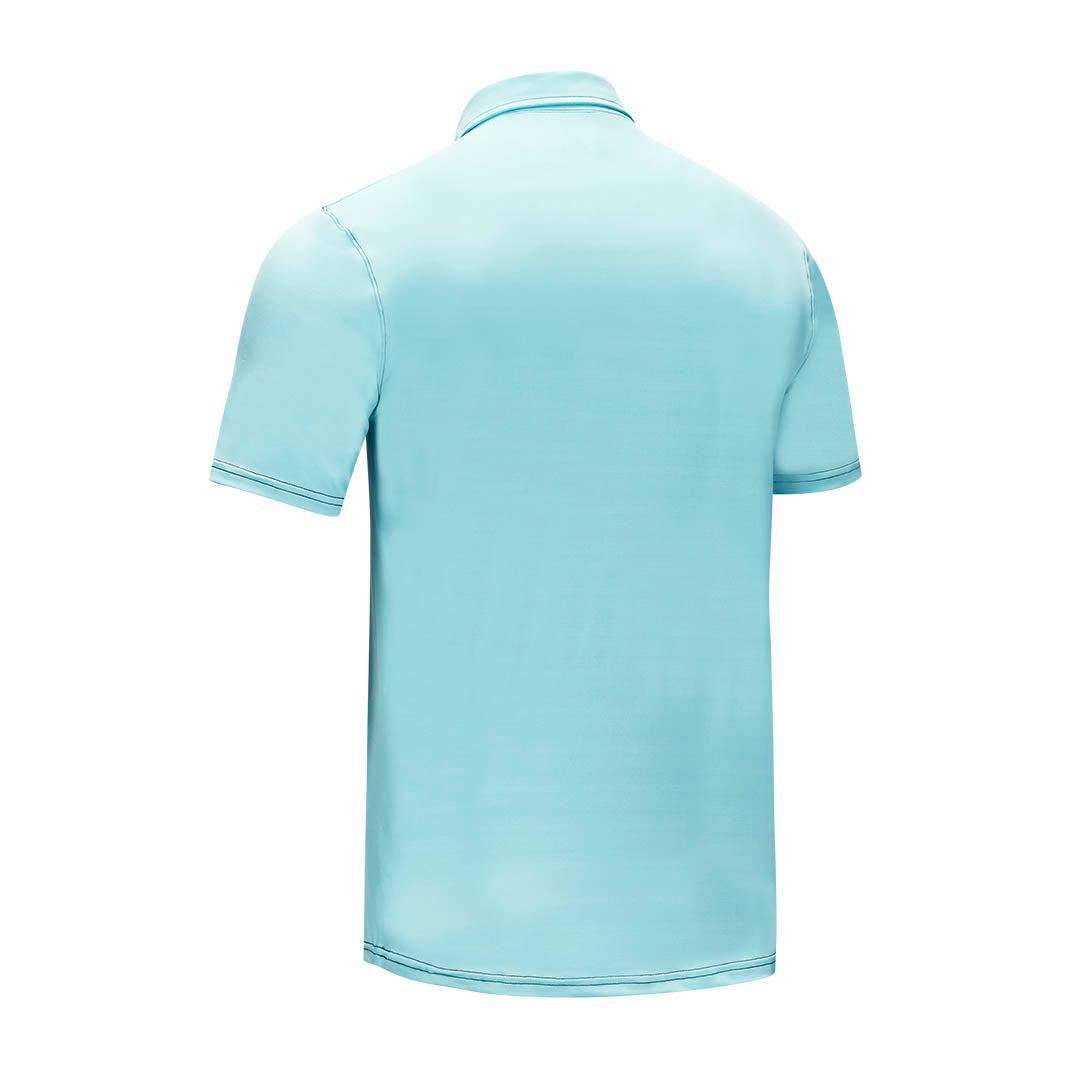 SolAir UPF Polo Shirt - Bahama Green - Back - FORLOH