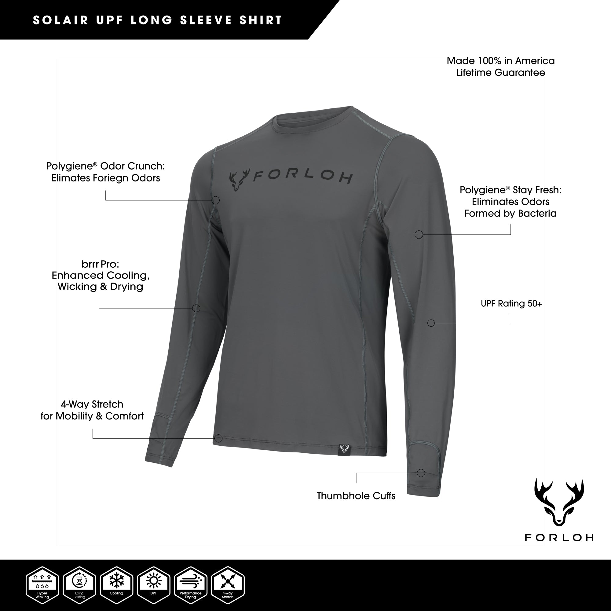 Men's SolAir Long Sleeve Shirt - FORLOH