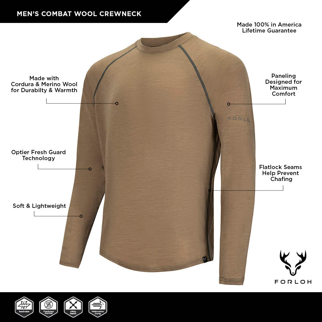Men's Combat Wool LS Crewneck