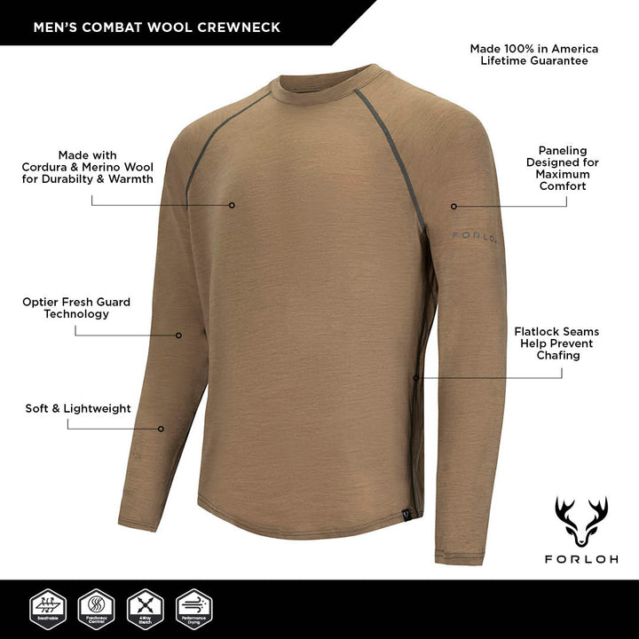 Men's Combat Wool LS Crewneck