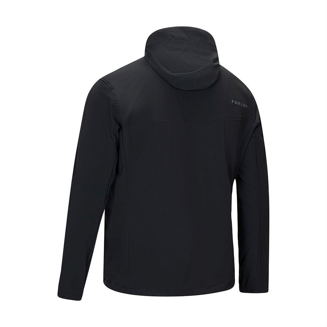 Men's SolAir Defender Half Zip Pullover - Black - Back - FORLOH