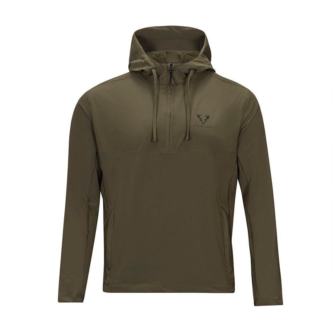 Men's SolAir Defender Half Zip Pullover - Green - Front - FORLOH