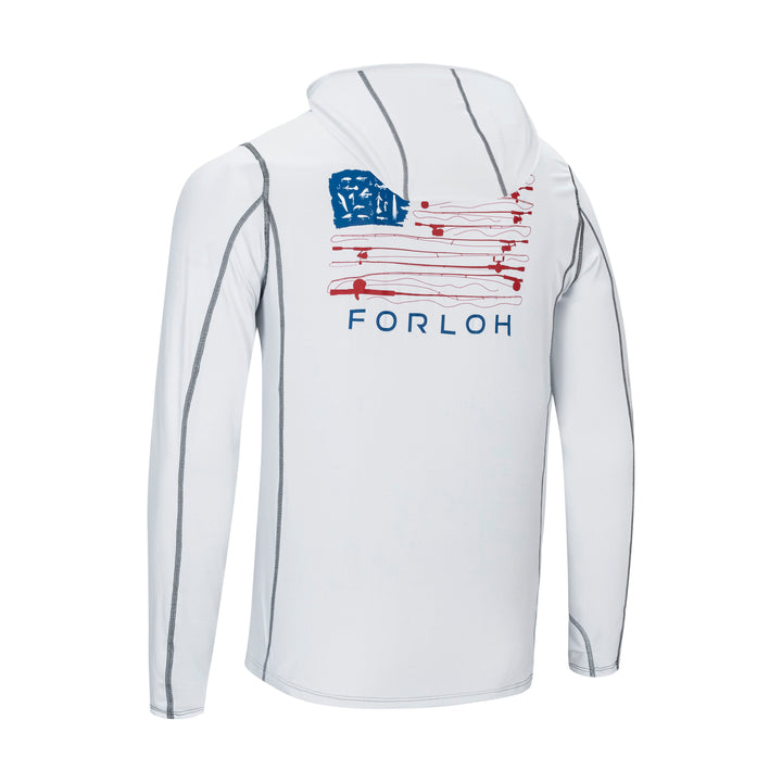 SolAir USA Fish Flag Hooded LS