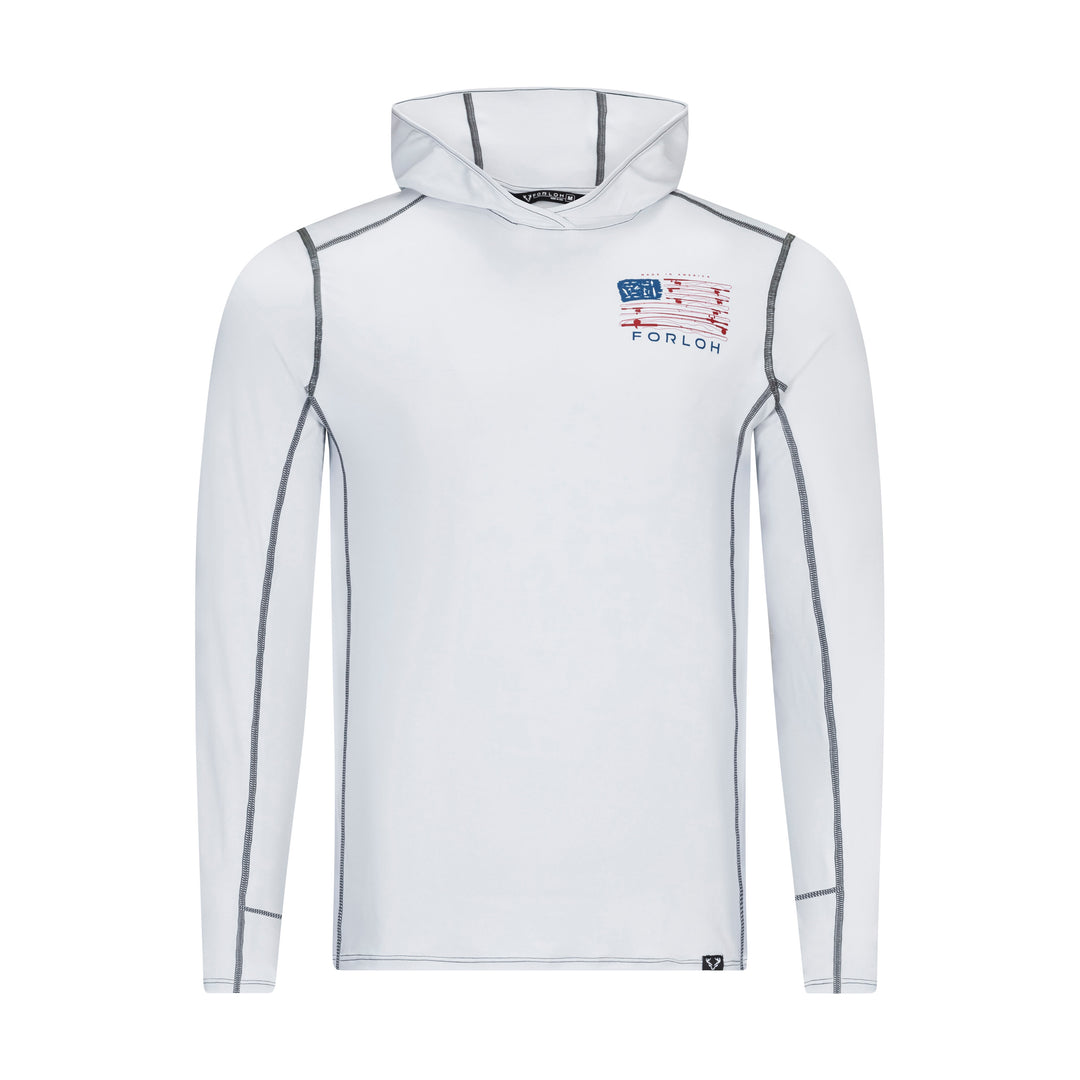 SolAir USA Fish Flag Hooded LS