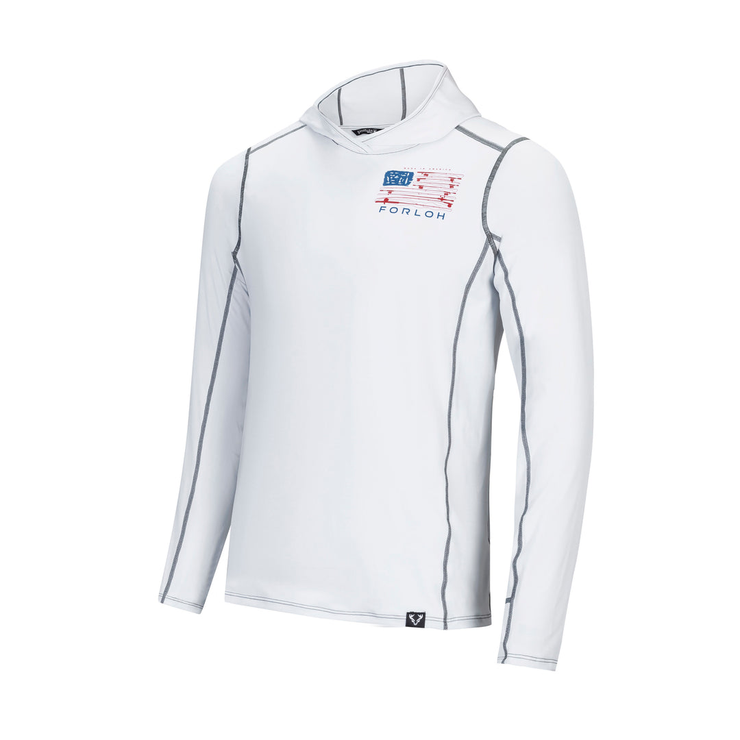 SolAir USA Fish Flag Hooded LS