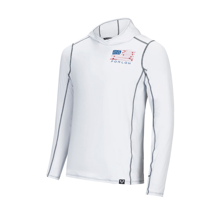 SolAir USA Fish Flag Hooded LS