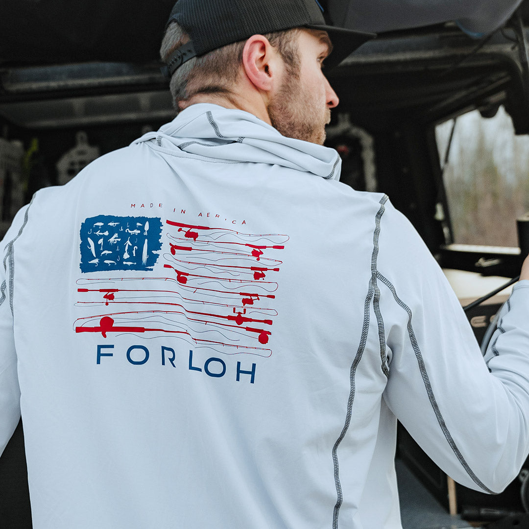 SolAir USA Fish Flag Hooded LS - FORLOH