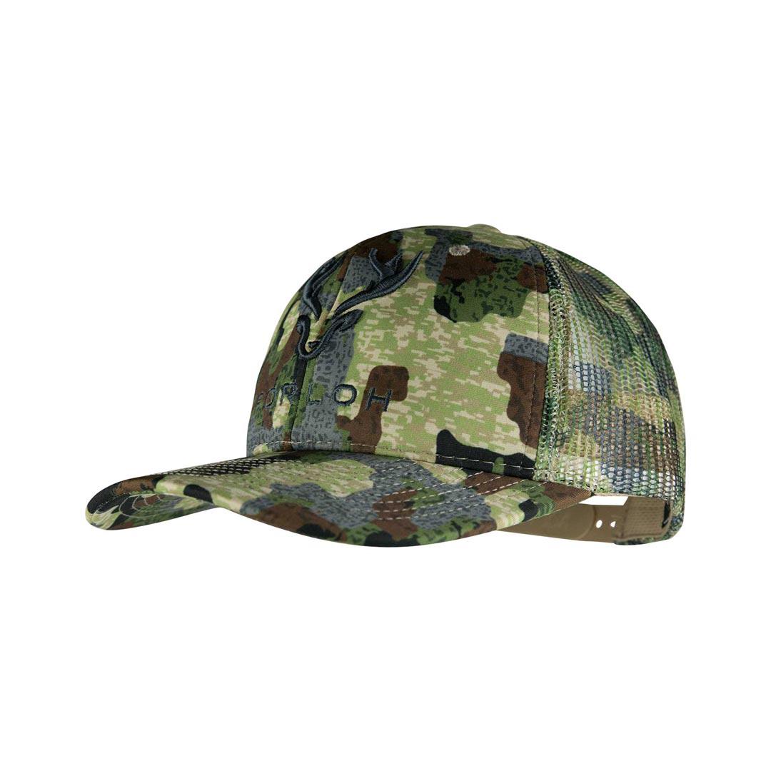 Puff Embroidered Camo Mesh Hat - FORLOH