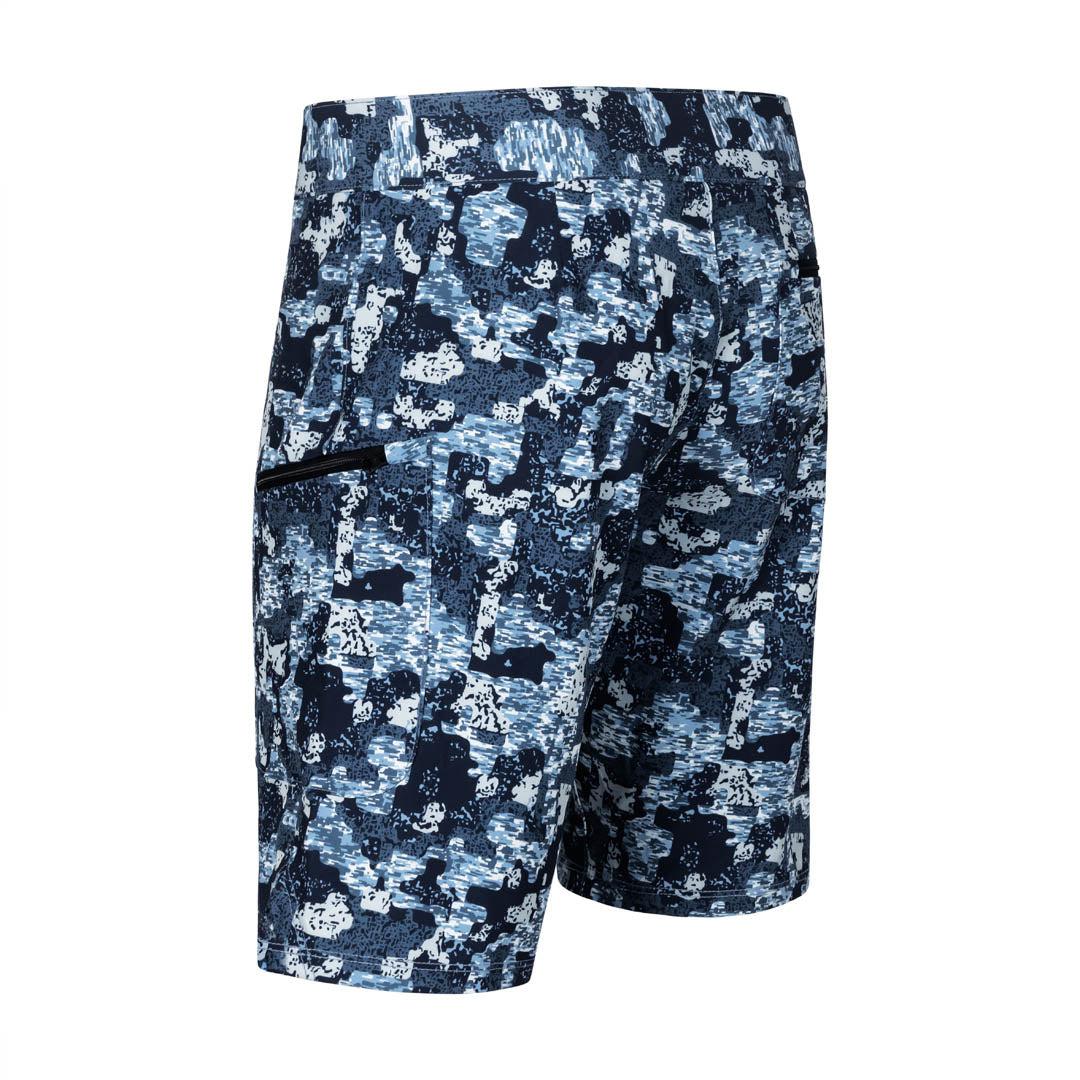 Men's SolAir Board Shorts - Blue Camo - Back - FORLOH