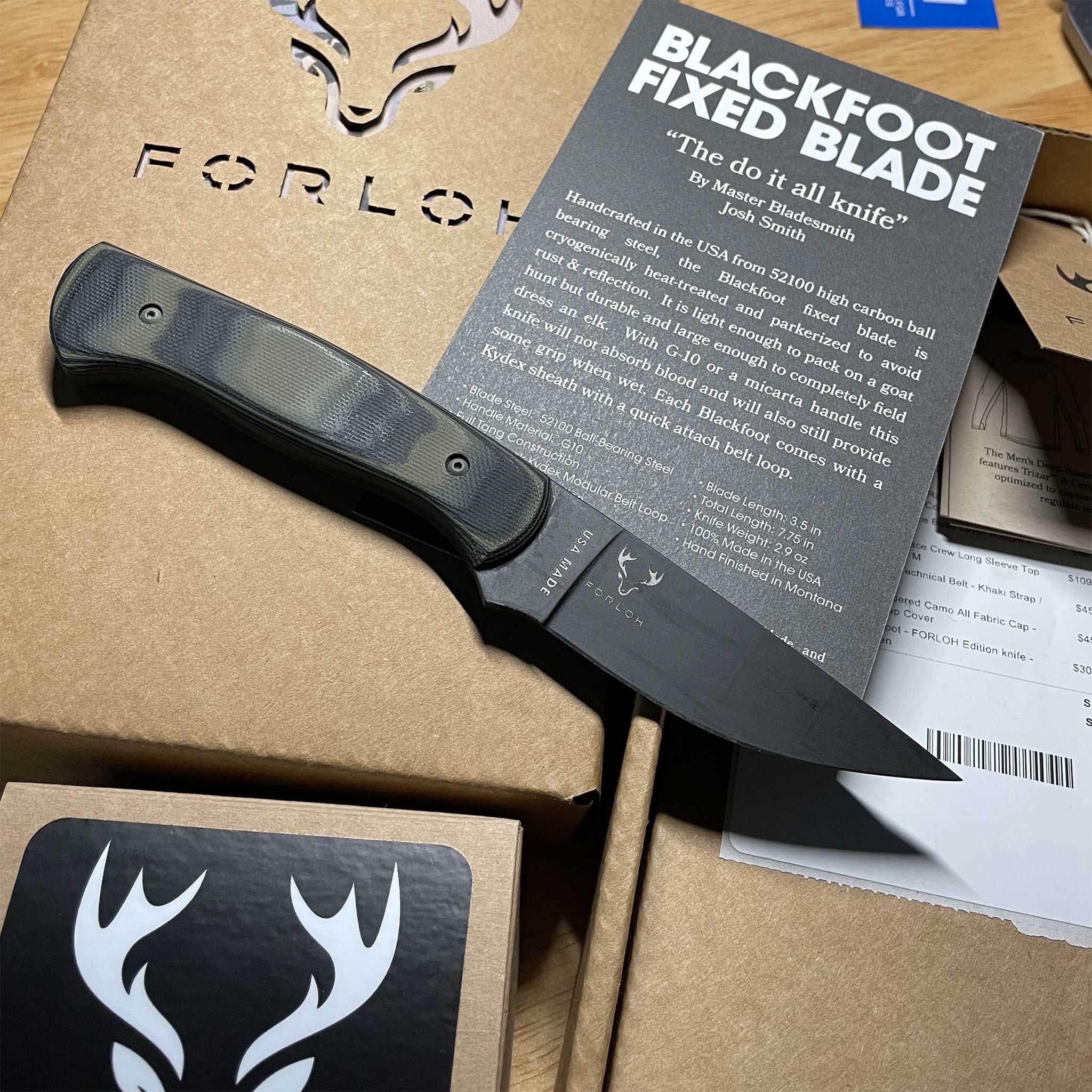 The Blackfoot Blade 2.0 Tan - FORLOH Edition Knife - FORLOH