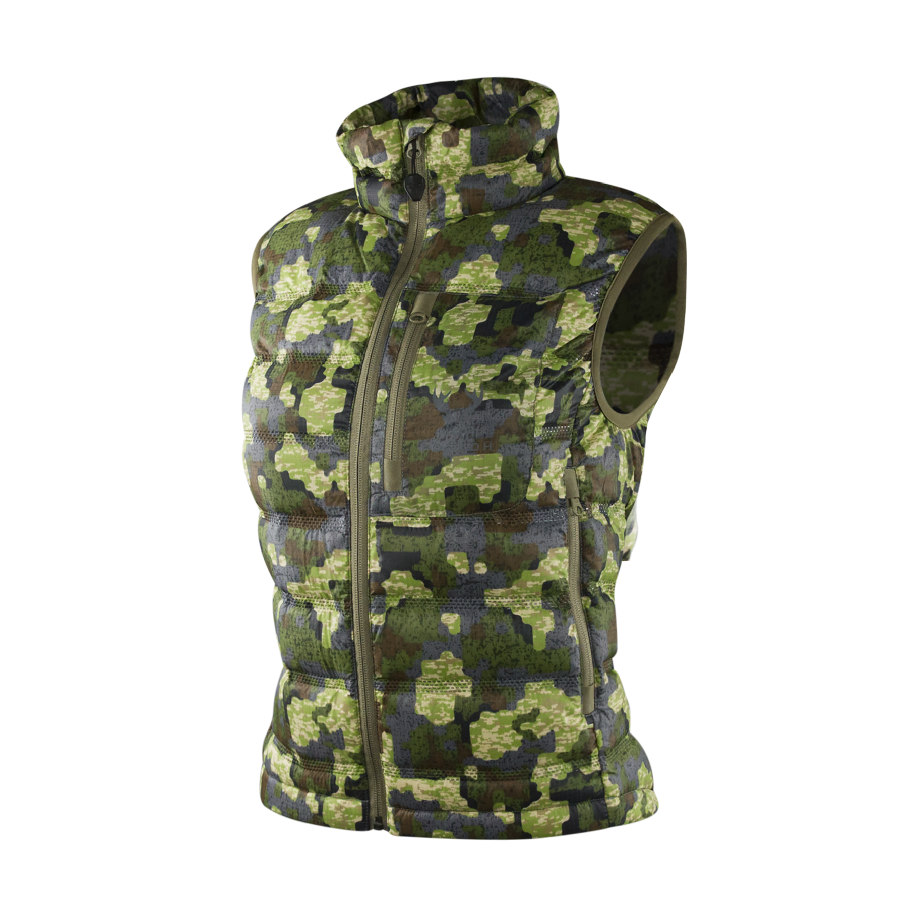 FORLOH Womens ThemoNeutral Down Vest Deep Cover Camo Side