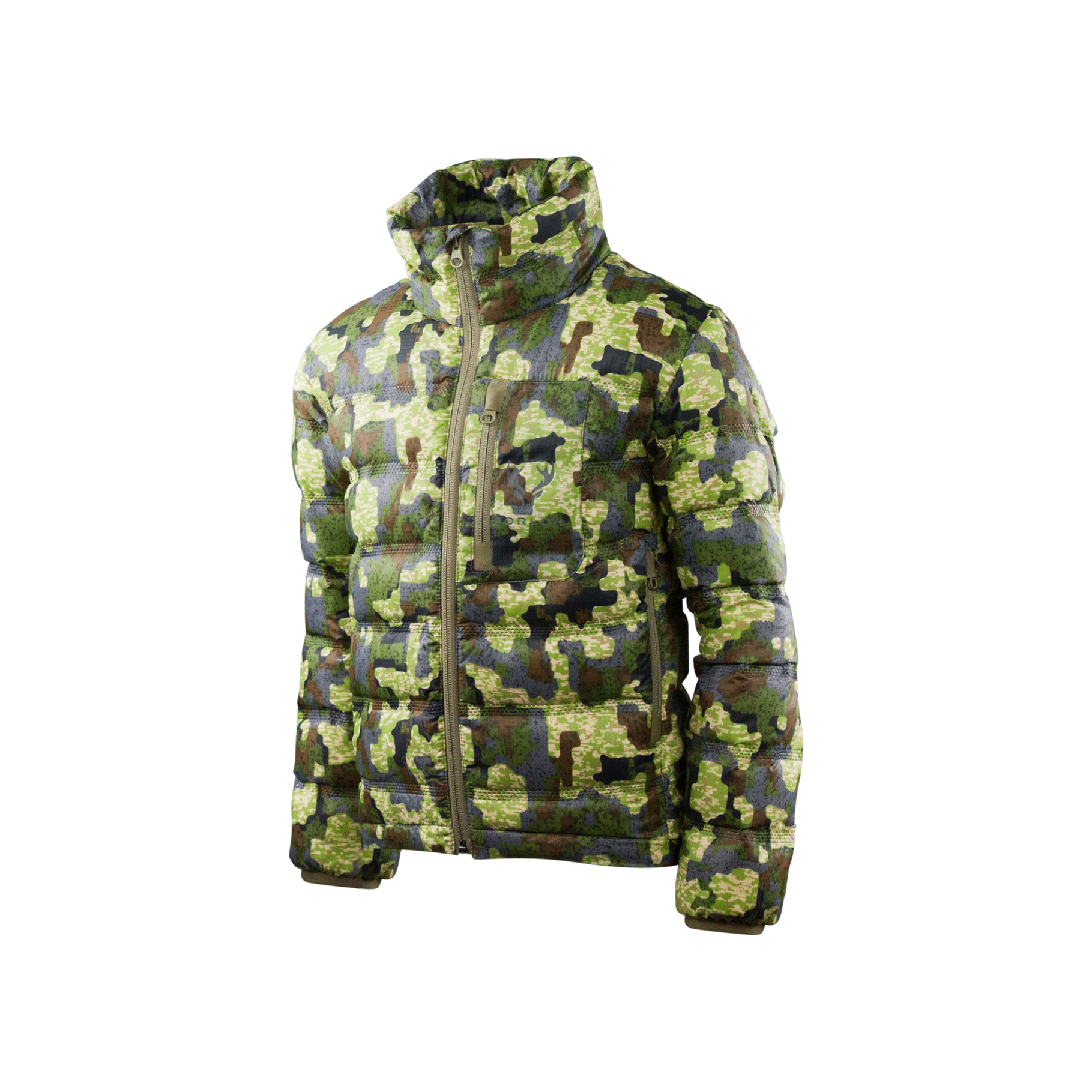 ORLOH Youth Thermoneutral Down Jacket Deep Cover Camo, Front side