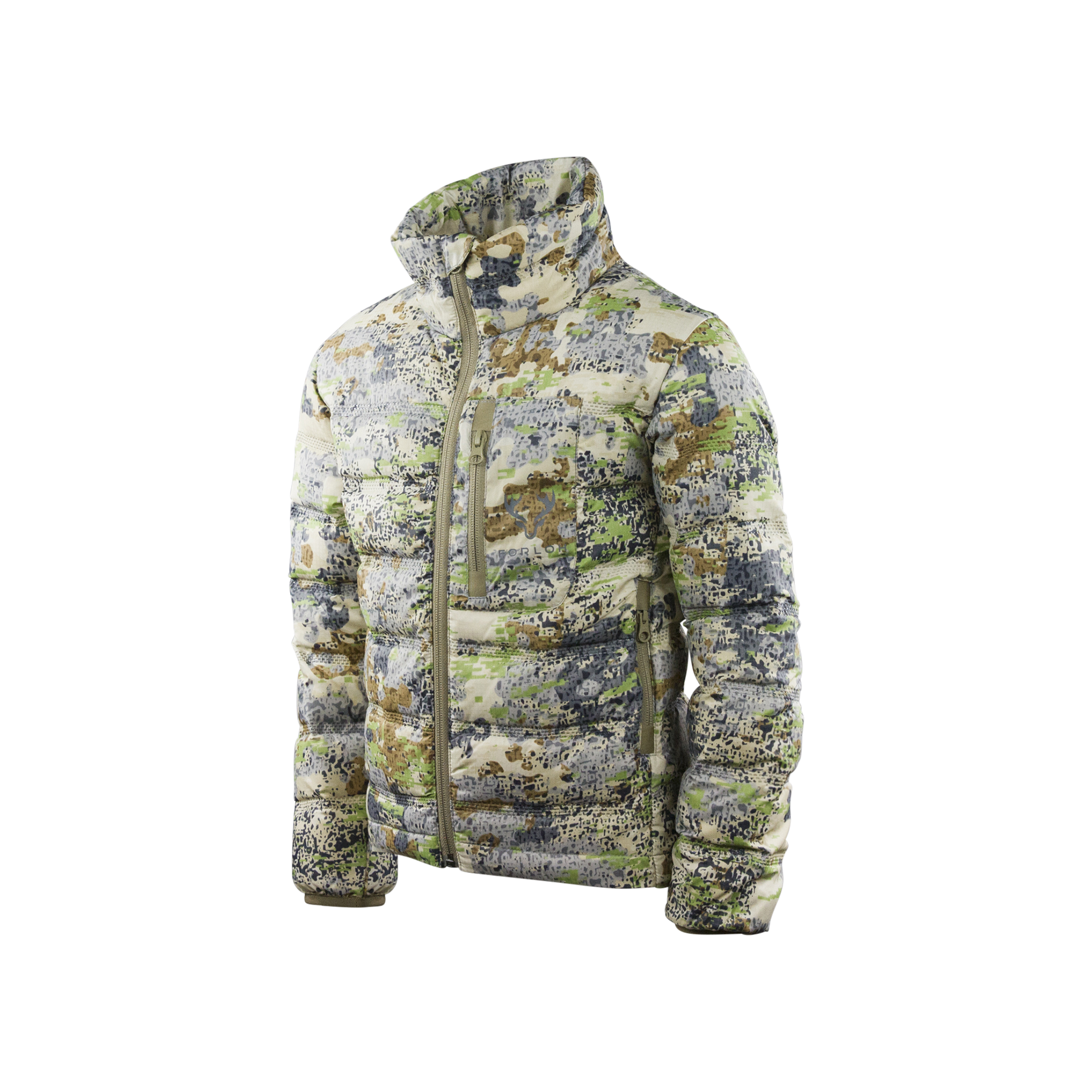 ORLOH Youth Thermoneutral Down Jacket Exposed Camo, Front side